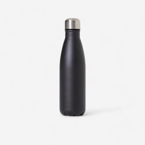 GOURDE DE FITNESS DOUBLE PAROI 500 ML - NOIR