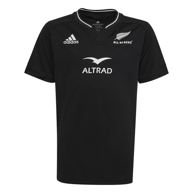 Maillot Manches Courtes de Rugby New Zealand Adulte - MAILLOT NZ HOMME 22/23Noir, photo 8 of 7