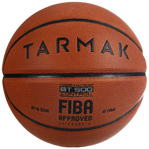 Ballon de basket BT500 taille 6 marron Fiba
