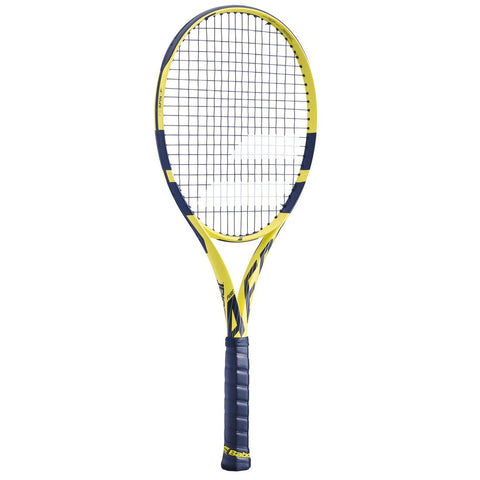 RAQUETTE DE TENNIS ADULTE - BABOLAT PURE AERO JAUNE NOIR 300g