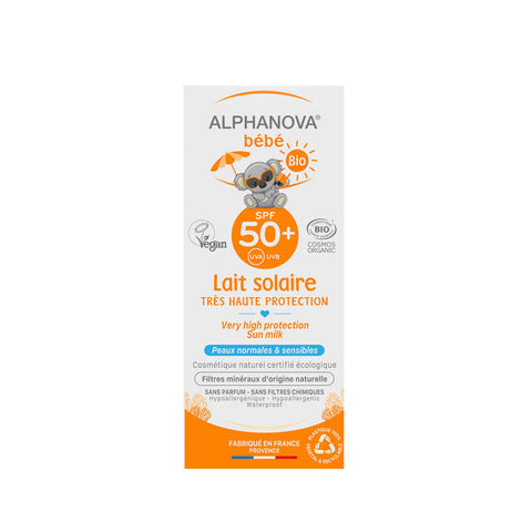 Crème solaire bébé ALPHANOVA BIO SPF50+