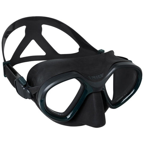 Masque Chasse sous-marine petit Volume - 500 Dual Gris foncé