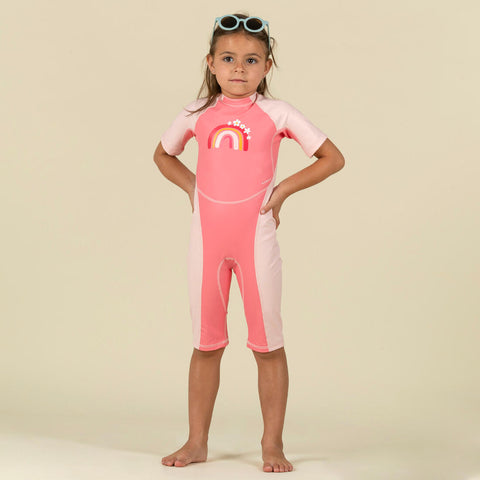 Combinaison anti UV bébé kloupi rose imprimé PANDA