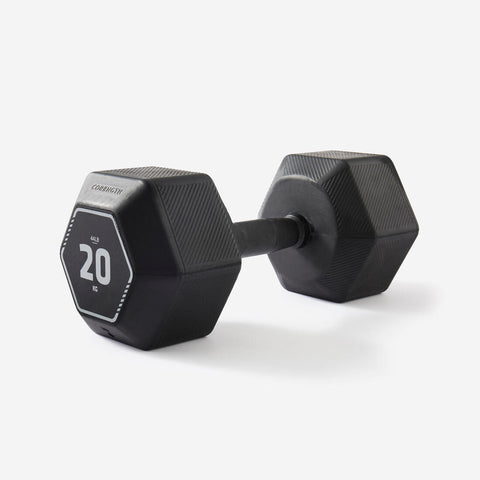 





Haltères de cross training et musculation 20 kg - Dumbbell hexagonale noire