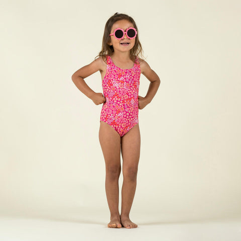 





Maillot de bain 1 pièce bébé fille  bleu imprimé animaux