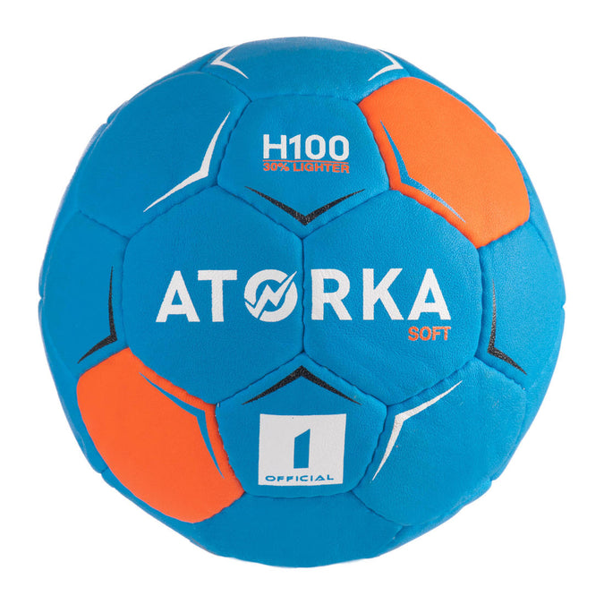 





Ballon de handball H100 SOFT enfants T1 bleu/orange, photo 1 of 10