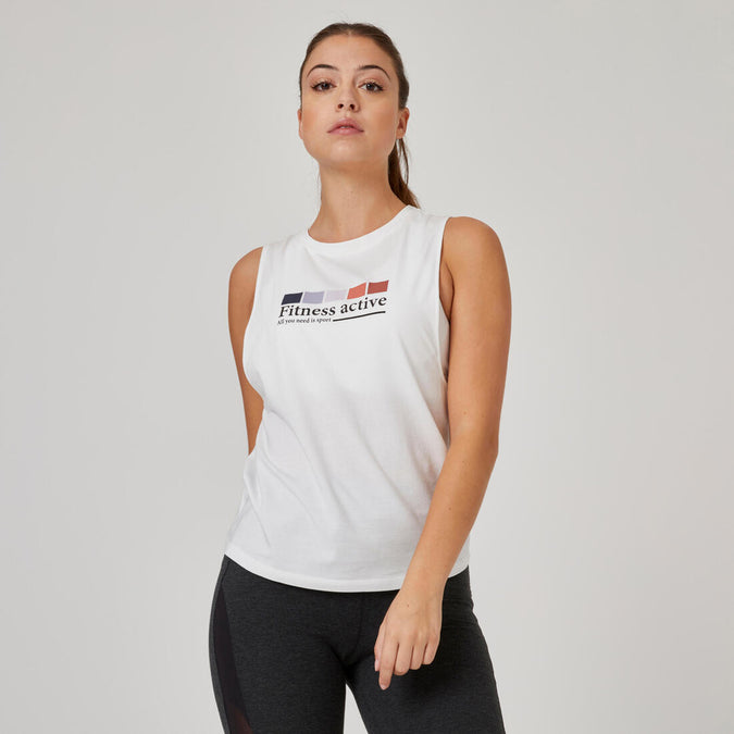 





Débardeur Fitness femme col rond coton - 500 Cosmeto, photo 1 of 8