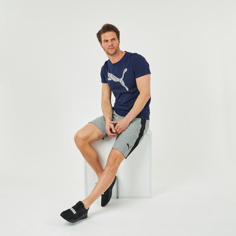 





Short Fitness homme coton droit avec poche zippée -  gris