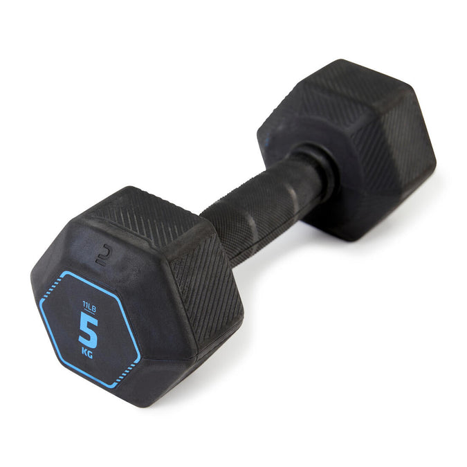 





Haltère de cross training et musculation 5 kg - Dumbbell hexagonale noire, photo 1 of 5