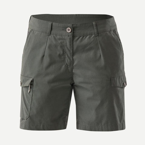 





Short cargo en coton de trekking et voyage - TRAVEL100 - Femme