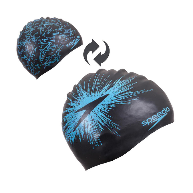 





Bonnet de natation silicone REVERSIBLE noir bleu Speedo, photo 1 of 5