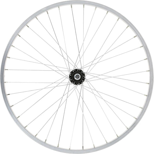 





Roue vélo enfant 24 pouces arrière simple paroi roue libre argent