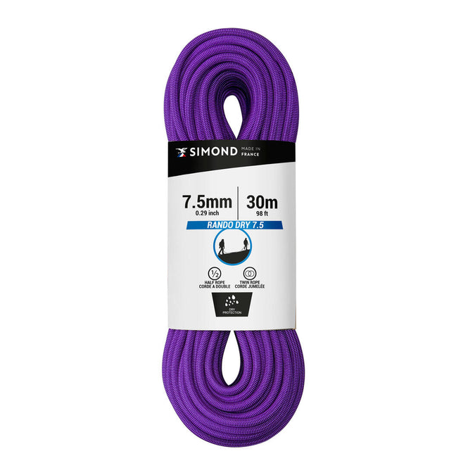 





CORDE A DOUBLE DRY 7.5 mm x 30m - RANDO DRY violette, photo 1 of 3