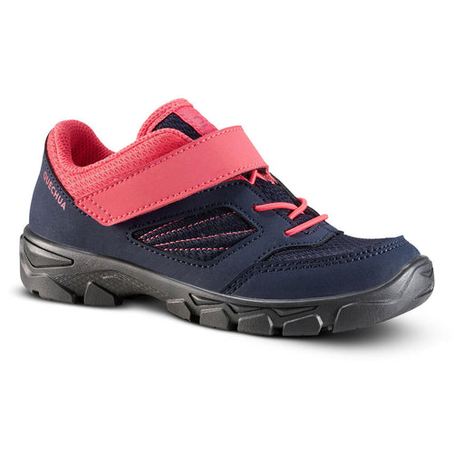 





Chaussures de randonnée enfant avec scratch MH100 bleu et rose du 24 AU 34