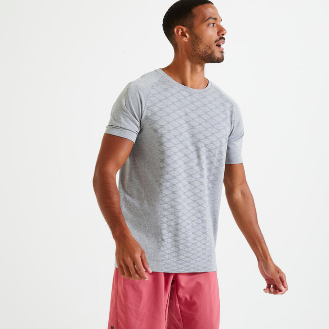 





T-shirt de fitness collection sans coutures col rond homme - gris chiné, photo 1 of 5