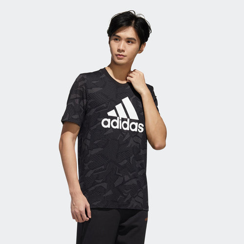 





T-Shirt Adidas Regular Homme Noir avec Motif