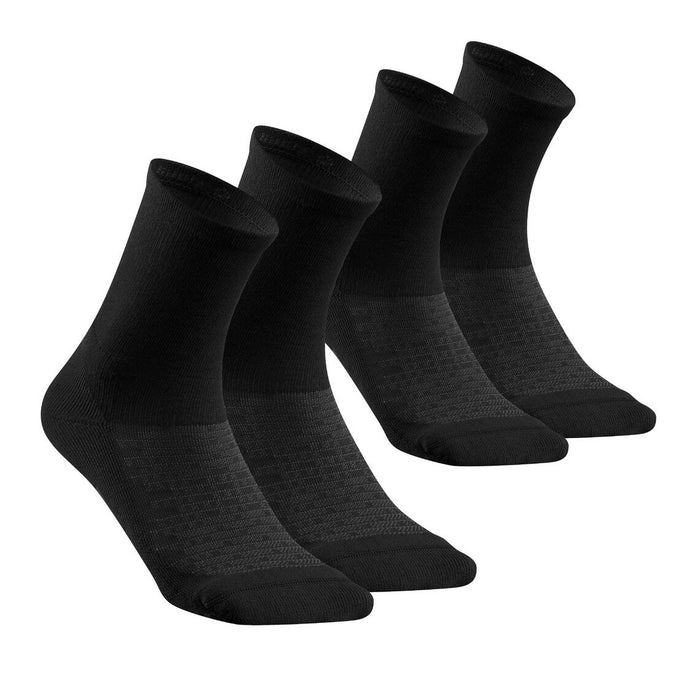 Chaussettes 100% coton pour homme (lot de 10 paires) Noir (47-50, Noir) :  : Mode