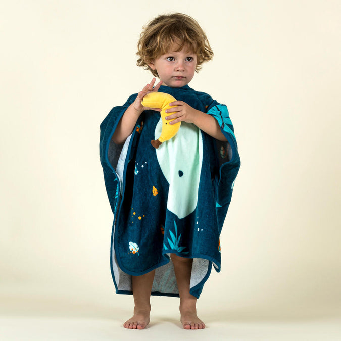 





Poncho de Bain Coton Bébé - Singe Bleu Foncé, photo 1 of 7