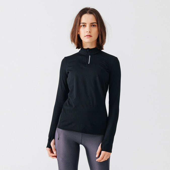 





T-shirt manches longues chaud running femme - Zip warm, photo 1 of 8