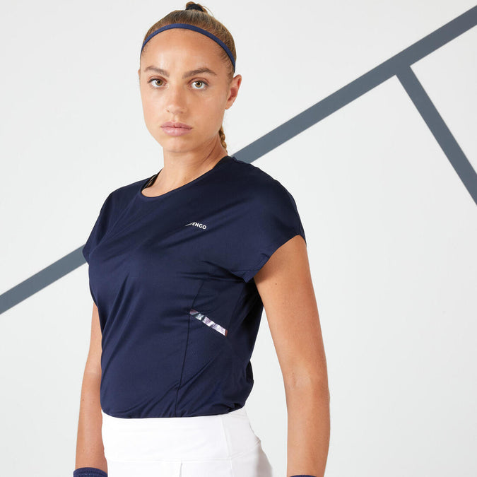 





T-Shirt tennis col rond dry soft femme - Dry 500, photo 1 of 10