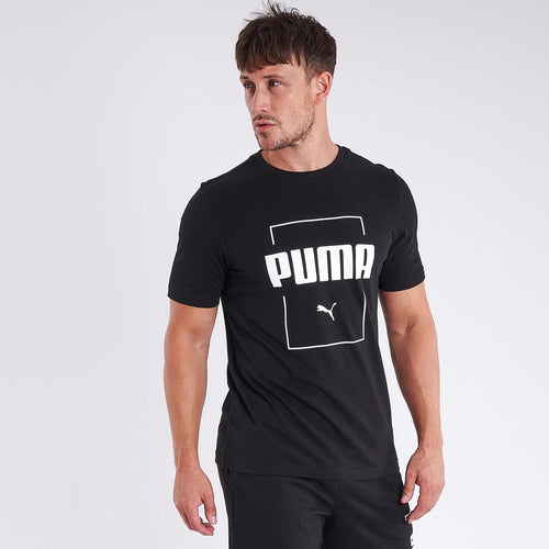 





T-shirt fitness manches courtes ajusté col rond coton homme - noir